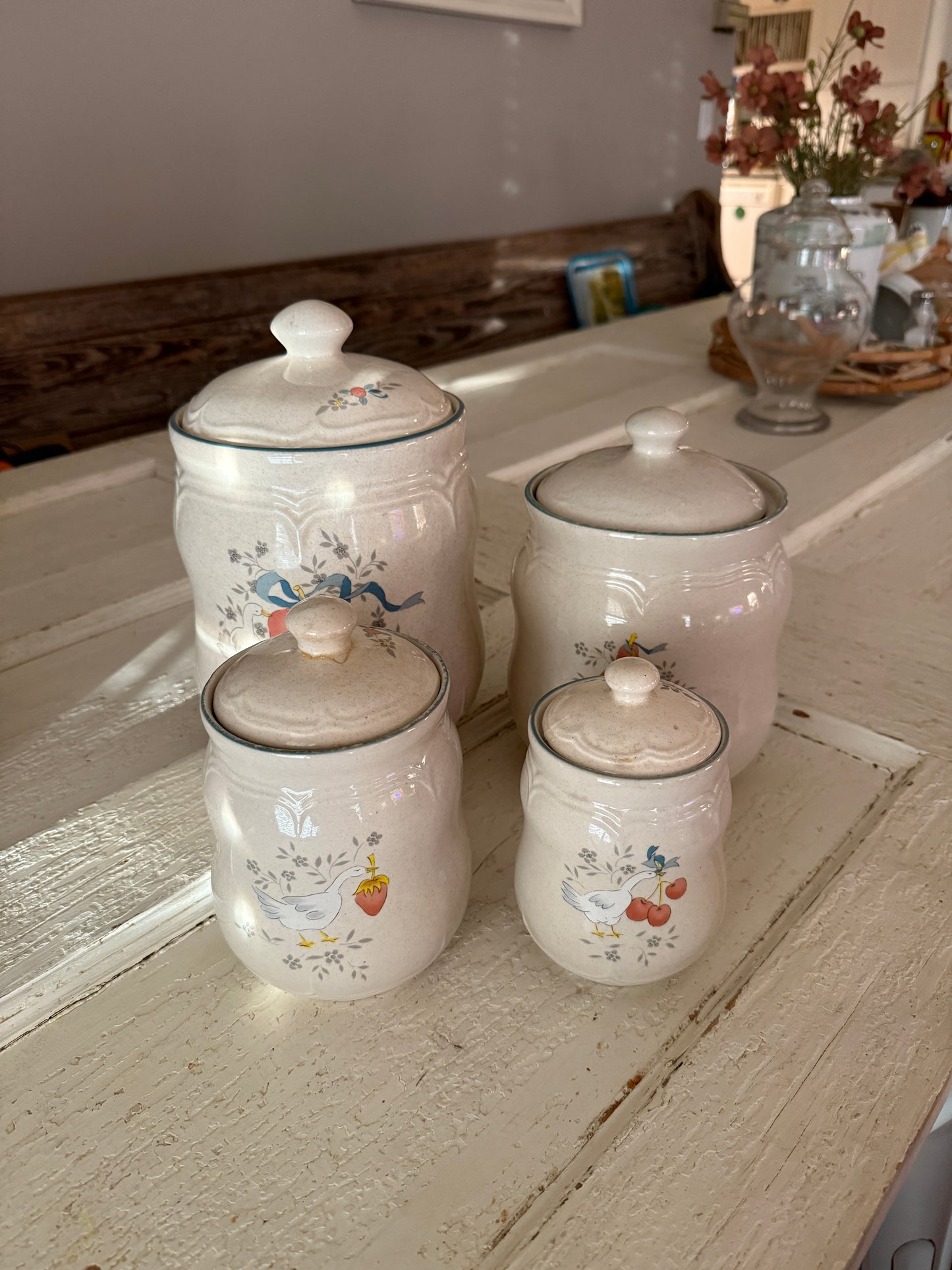 Set of 4 Marmalade Canisters