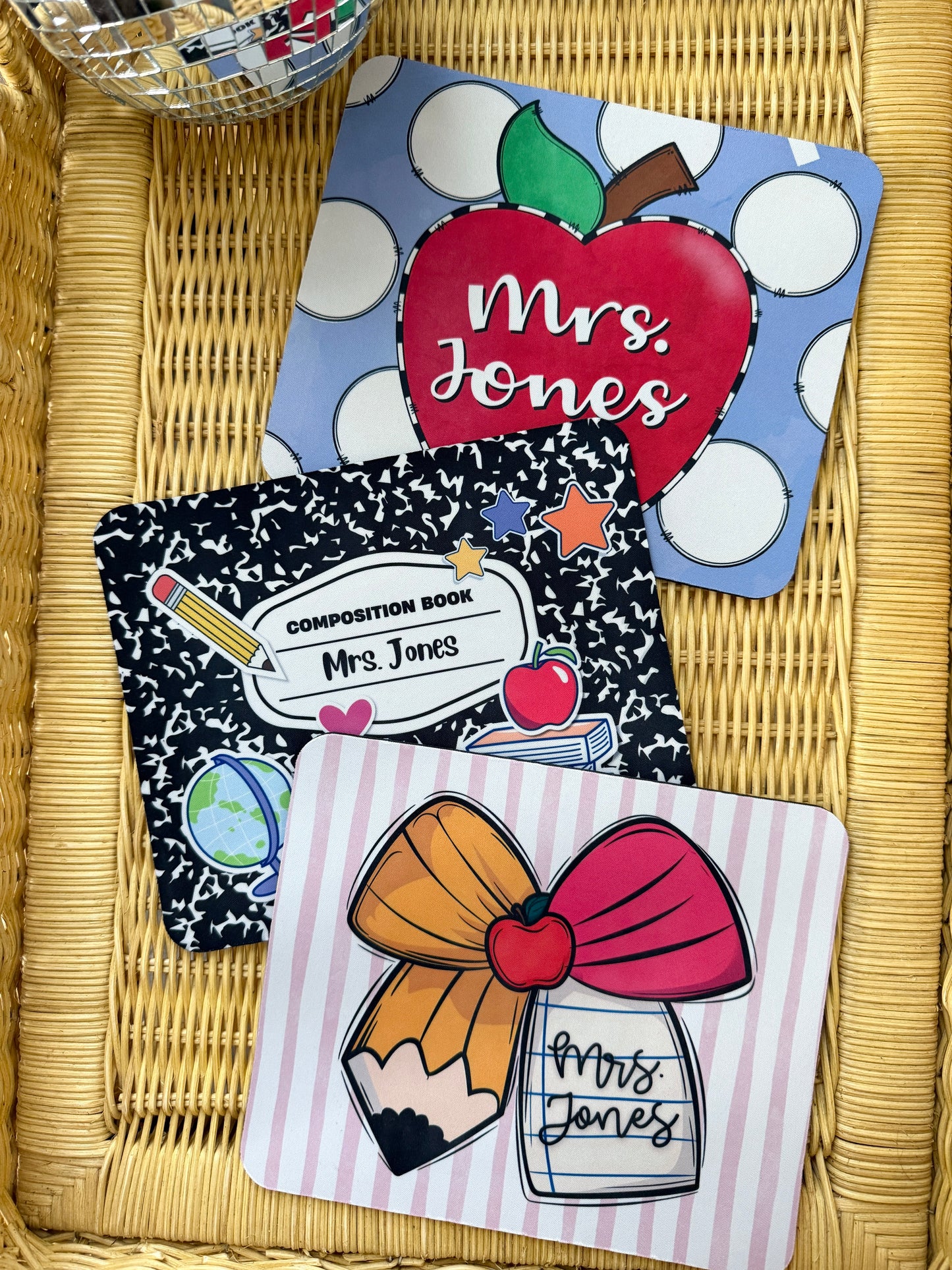 Custom Teacher Mousepads // 3 weeks turnaround
