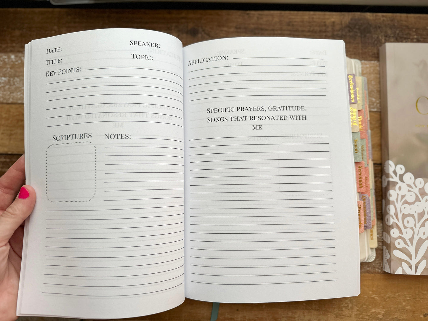 Sermon Notes Plaid Colorful