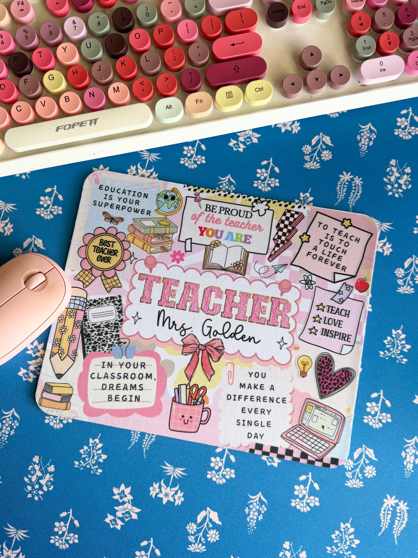 Custom Teacher Sticky Note Mousepad // 3 weeks turnaround