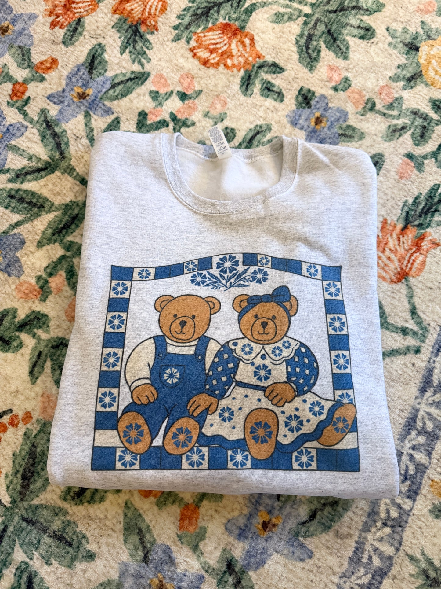 Cornflower Bears Sweatshirt // 3 weeks turnaround
