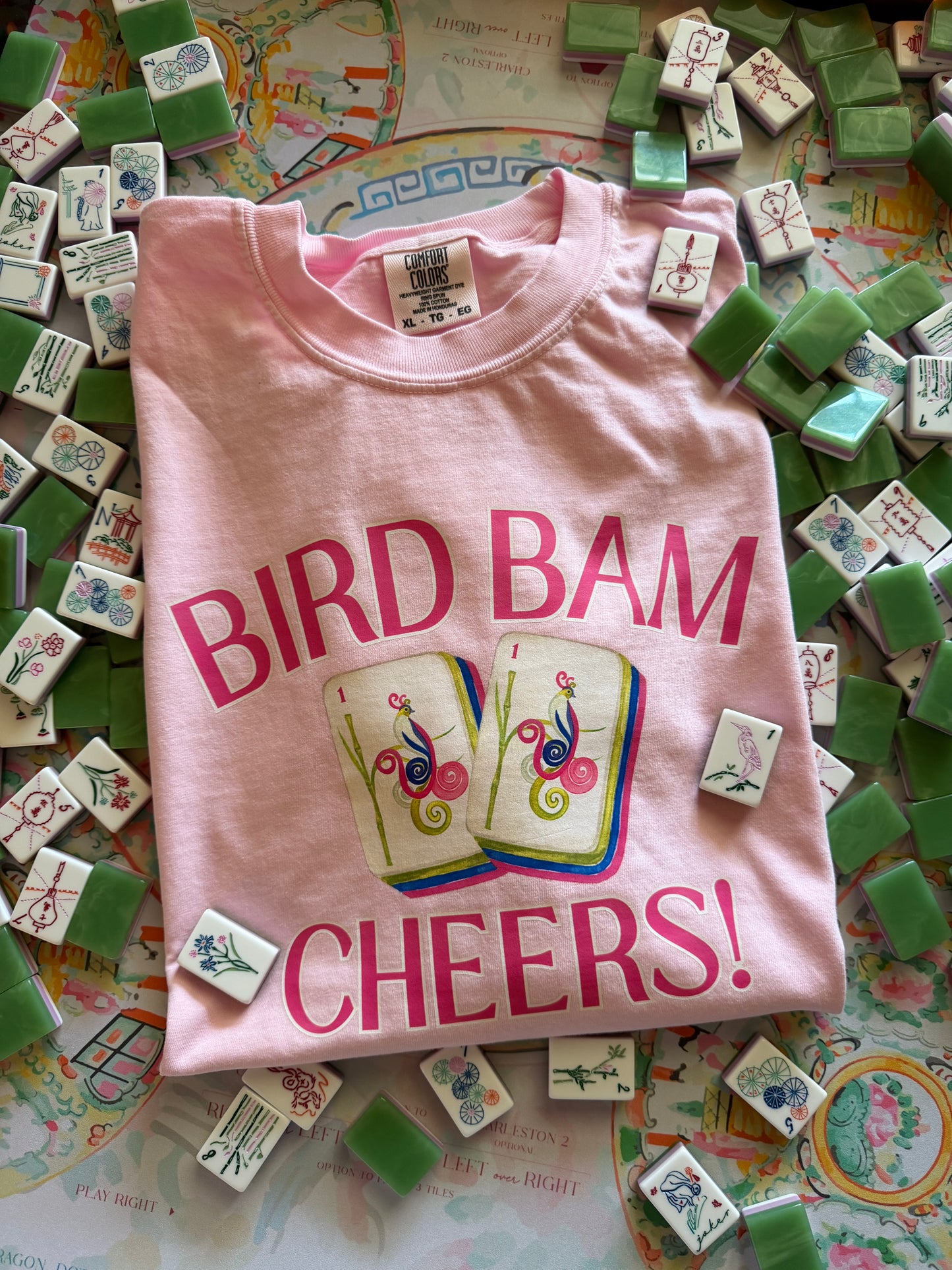 Bird Bam Cheers! TEE // 3 weeks turnaround