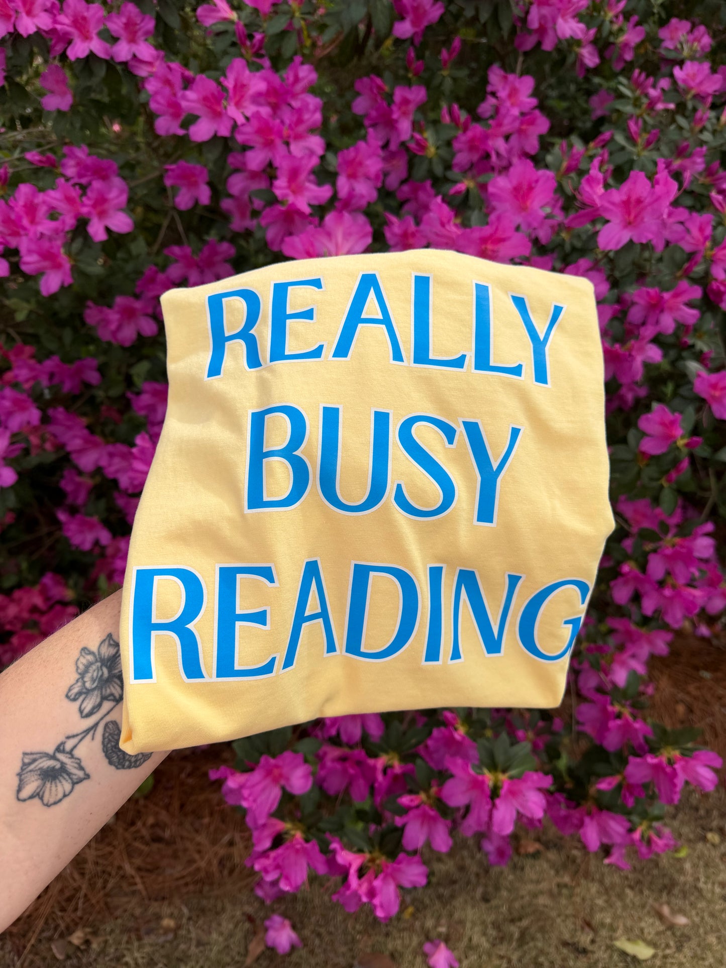 Really Busy Reading Blue/Yellow // 3 weeks turnaround