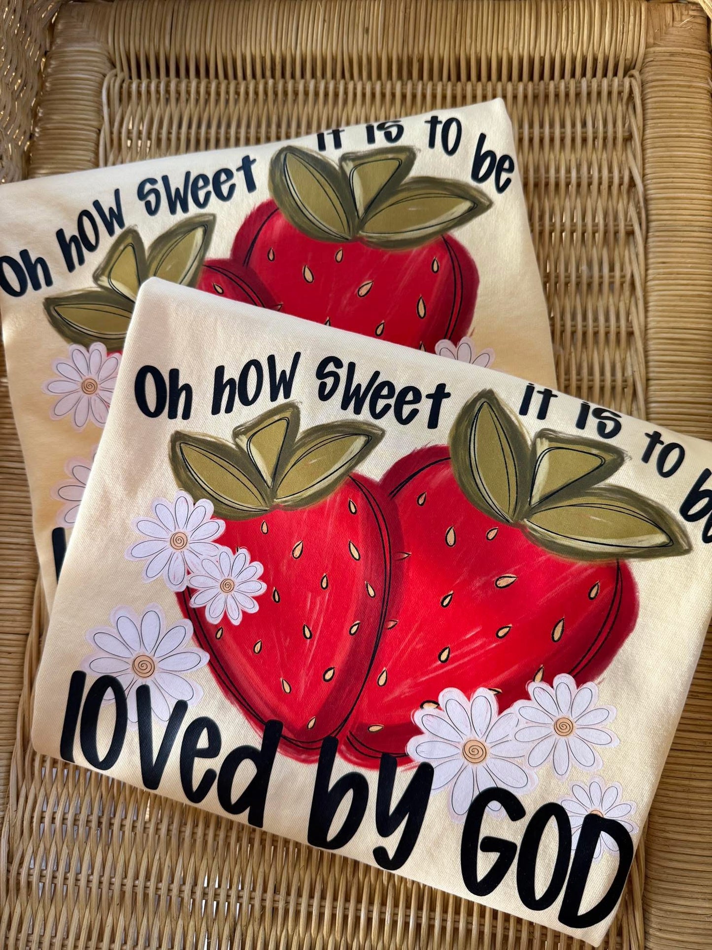 Loved by God Strawberry Tee // 3 weeks turnaround