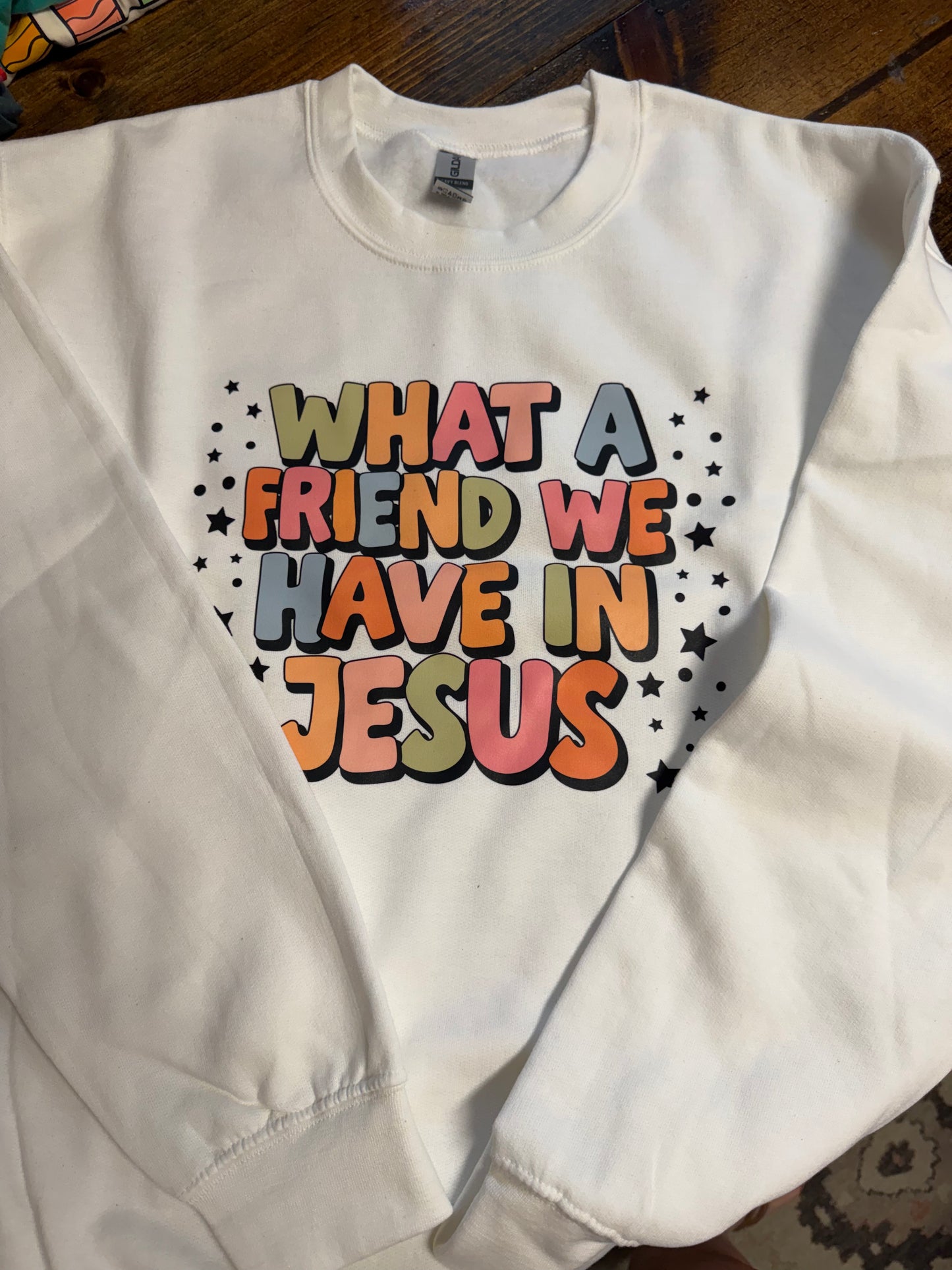 M what a friend pullover
