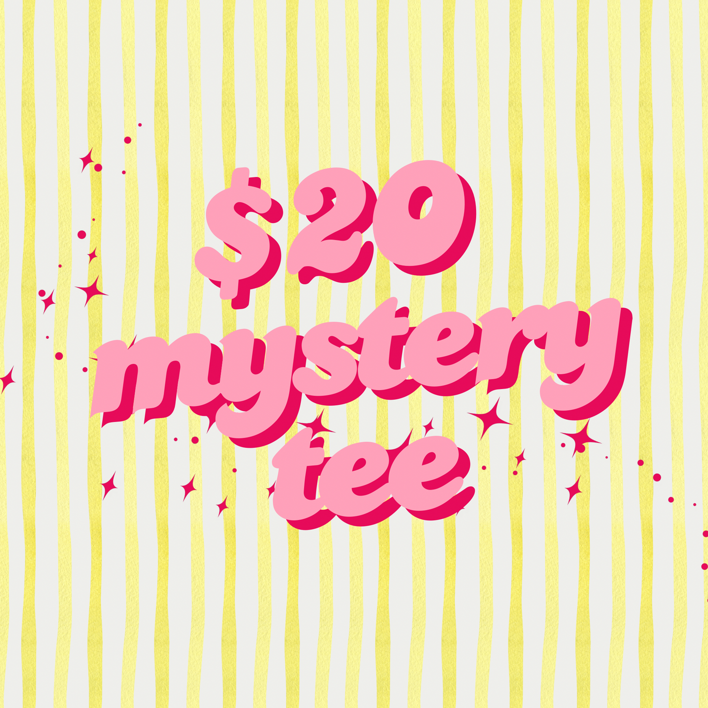 $20 bookish mystery tee