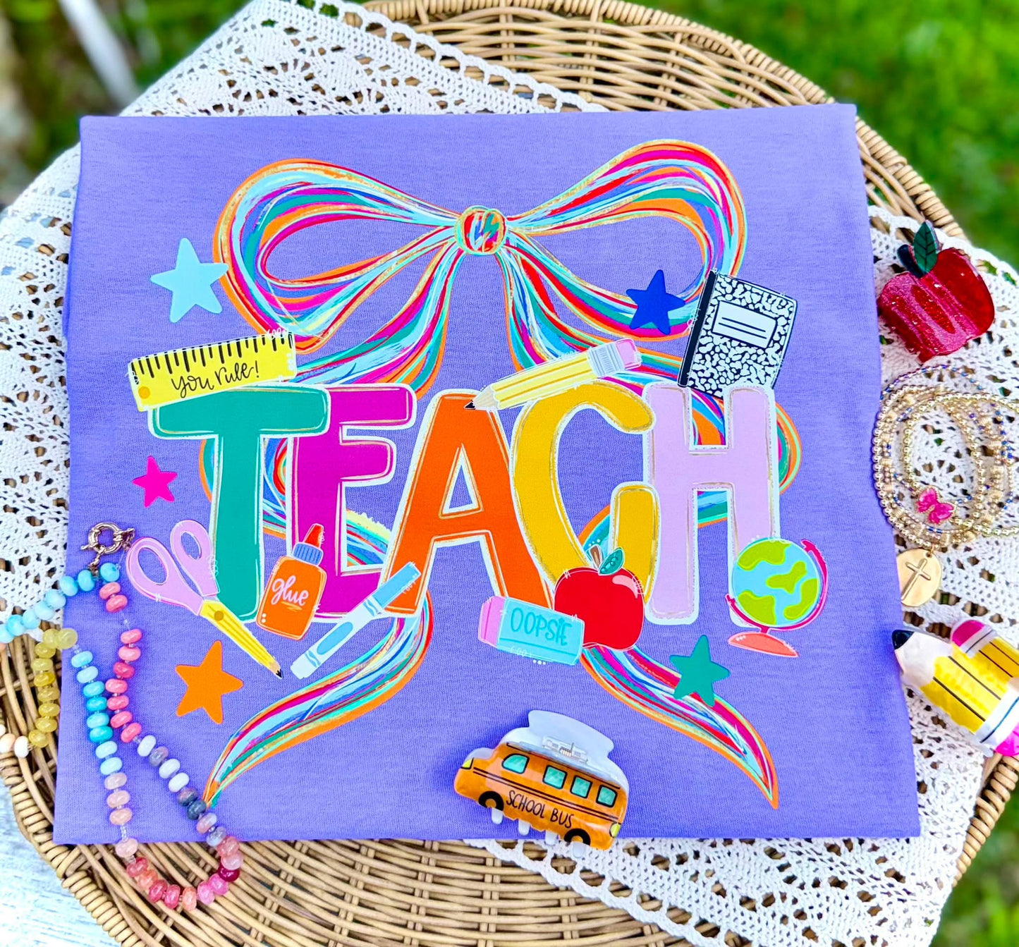 Colorful Teach with Bow