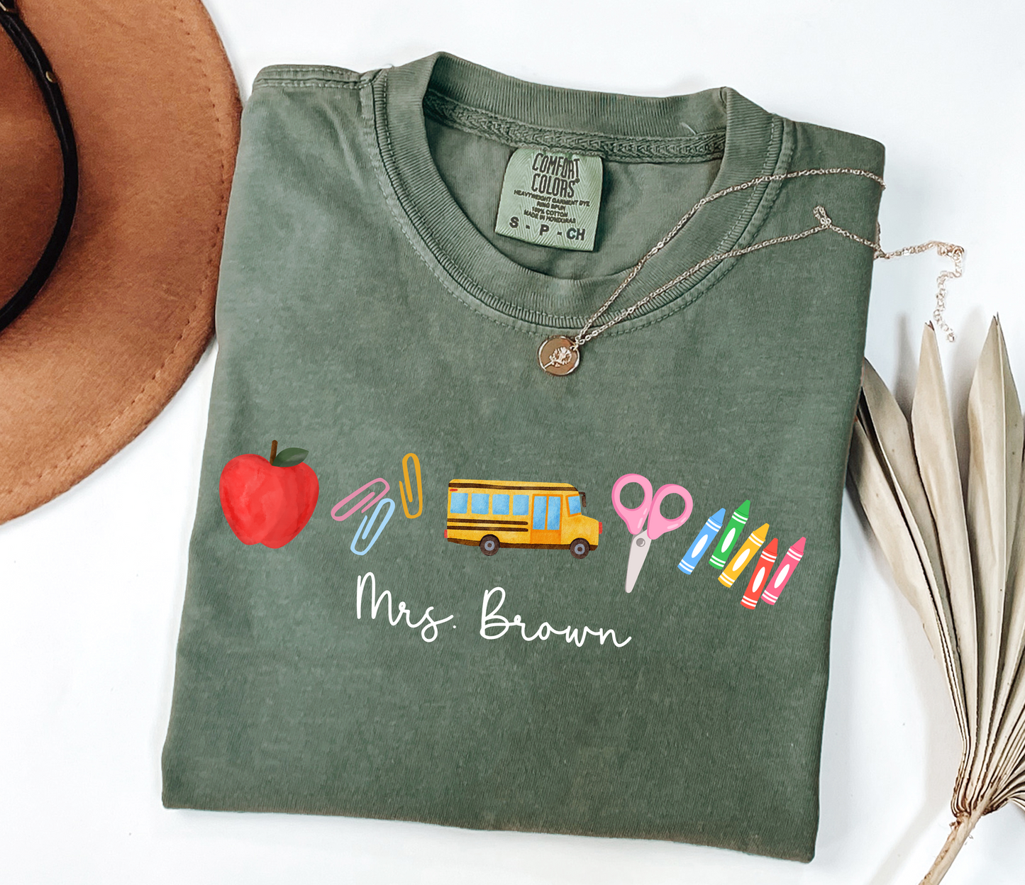Custom School Supplies & Name Tee // 3 weeks
