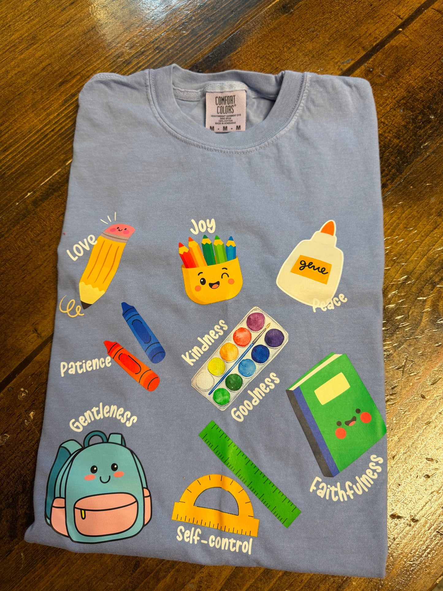 M school supply fruits