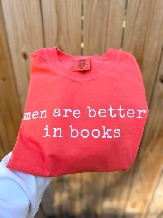 Men are better in books // 3 weeks turnaround