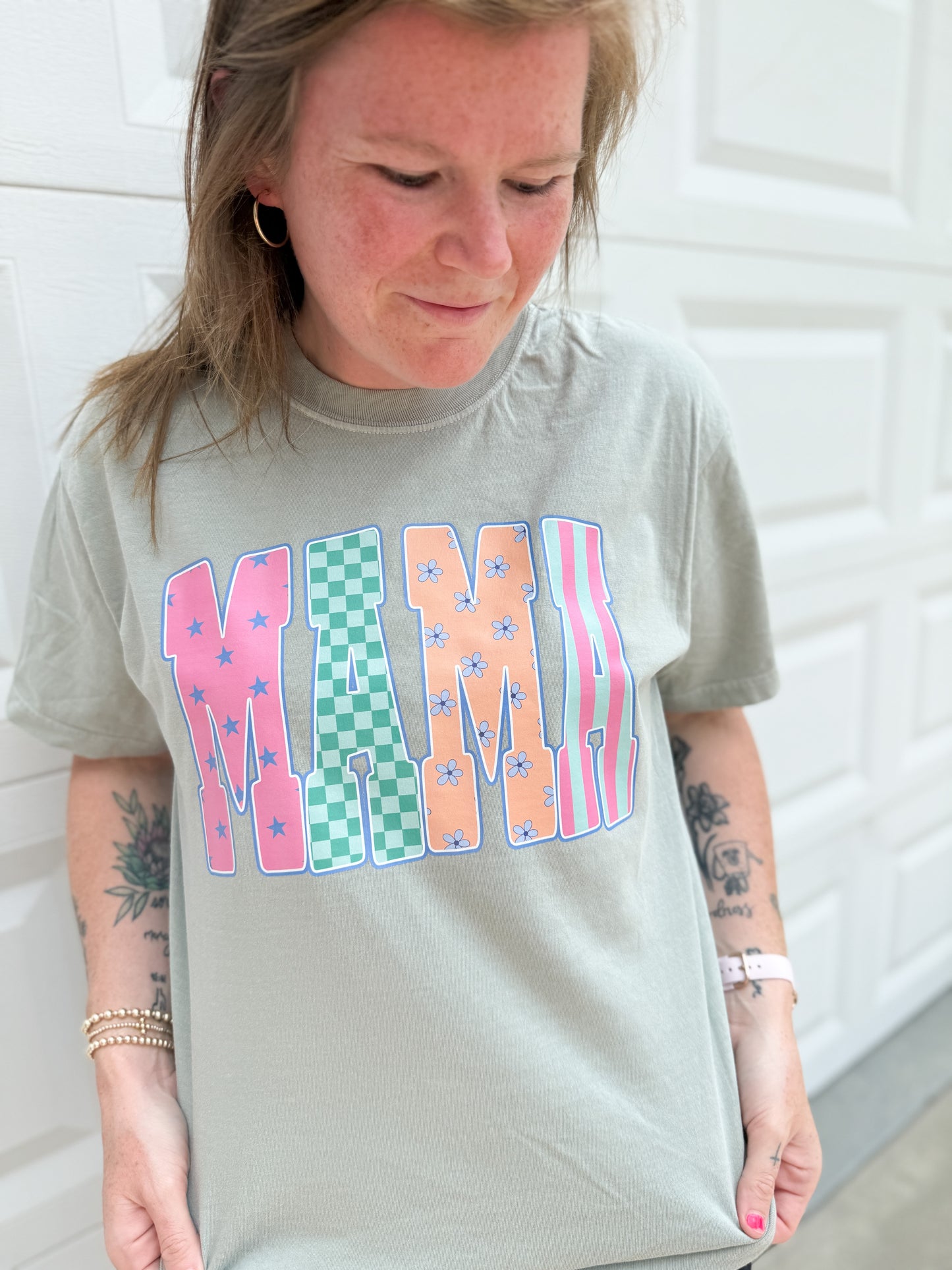 Sage Mama with Stripes // 3 weeks turnaround
