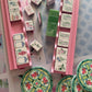 Set of 4 Mahjong Coasters GREEN