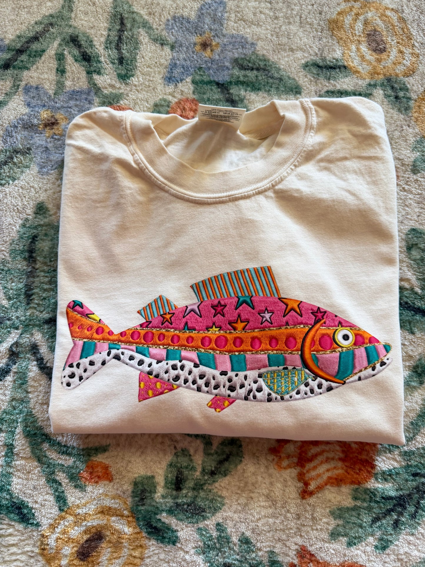 Faux Embroidered Fish // 3 weeks turnaround