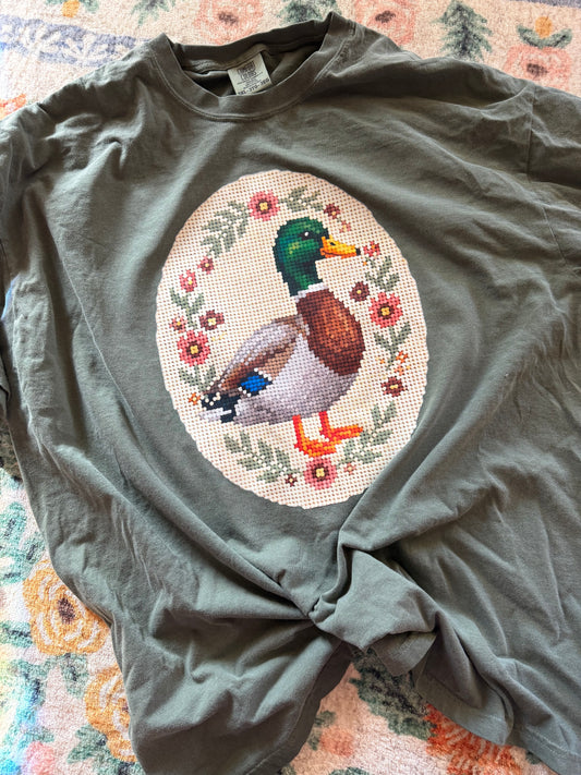 Cross-Stitch Duck // 3 weeks turnaround
