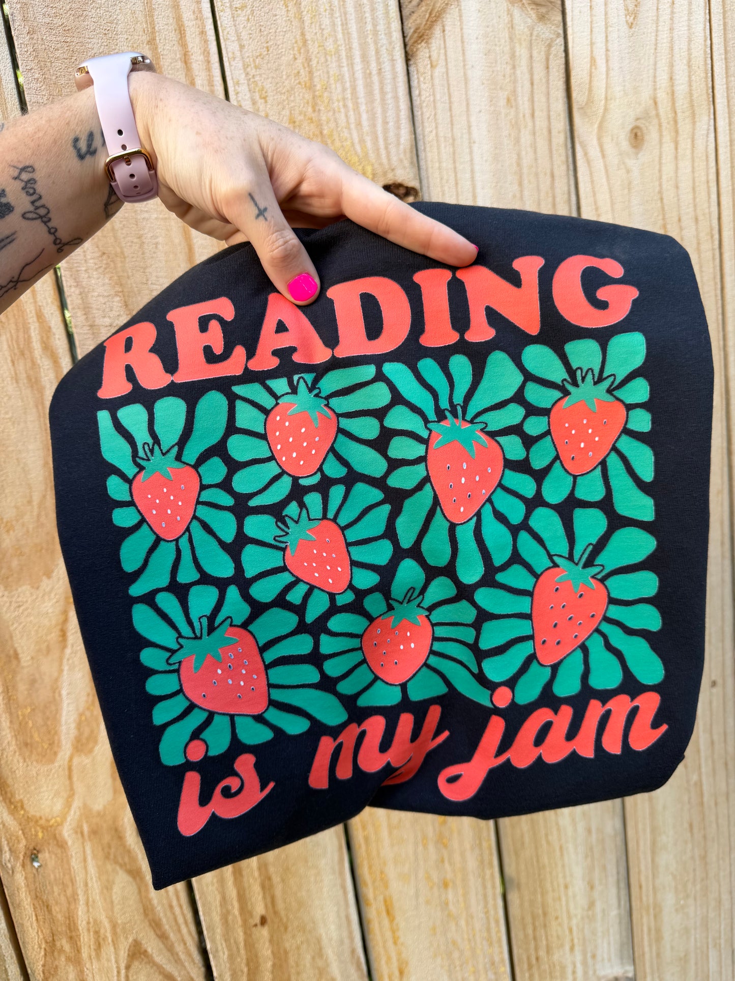 Reading Jam Black Tee