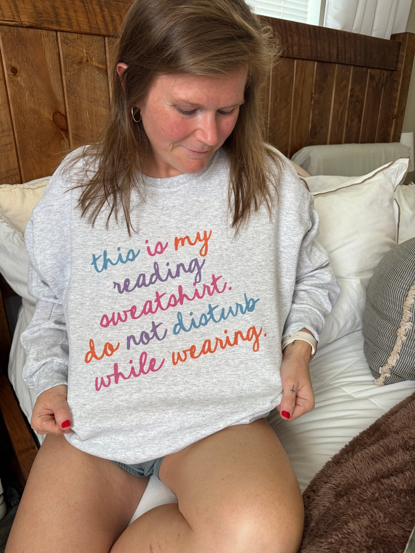 Do Not Disturb Colorful Sweatshirt // 3 weeks