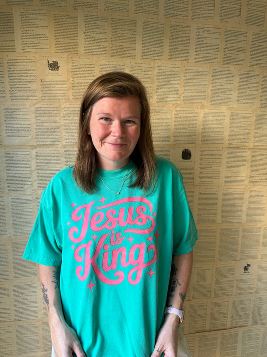 Jesus is King Pink/Green // 3 weeks turnaround