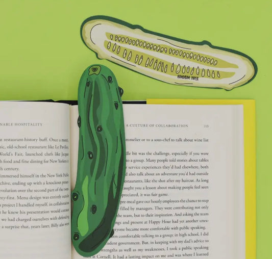 Die Cut Pickle Bookmark