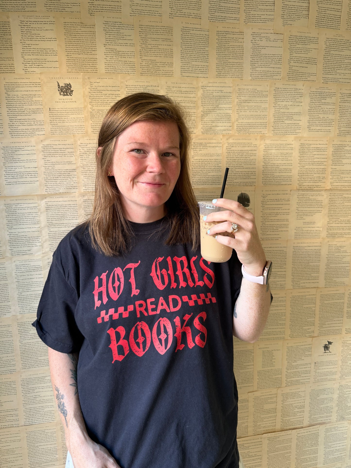 Hot Girls Read Books Black/Red // 3 weeks turnaround