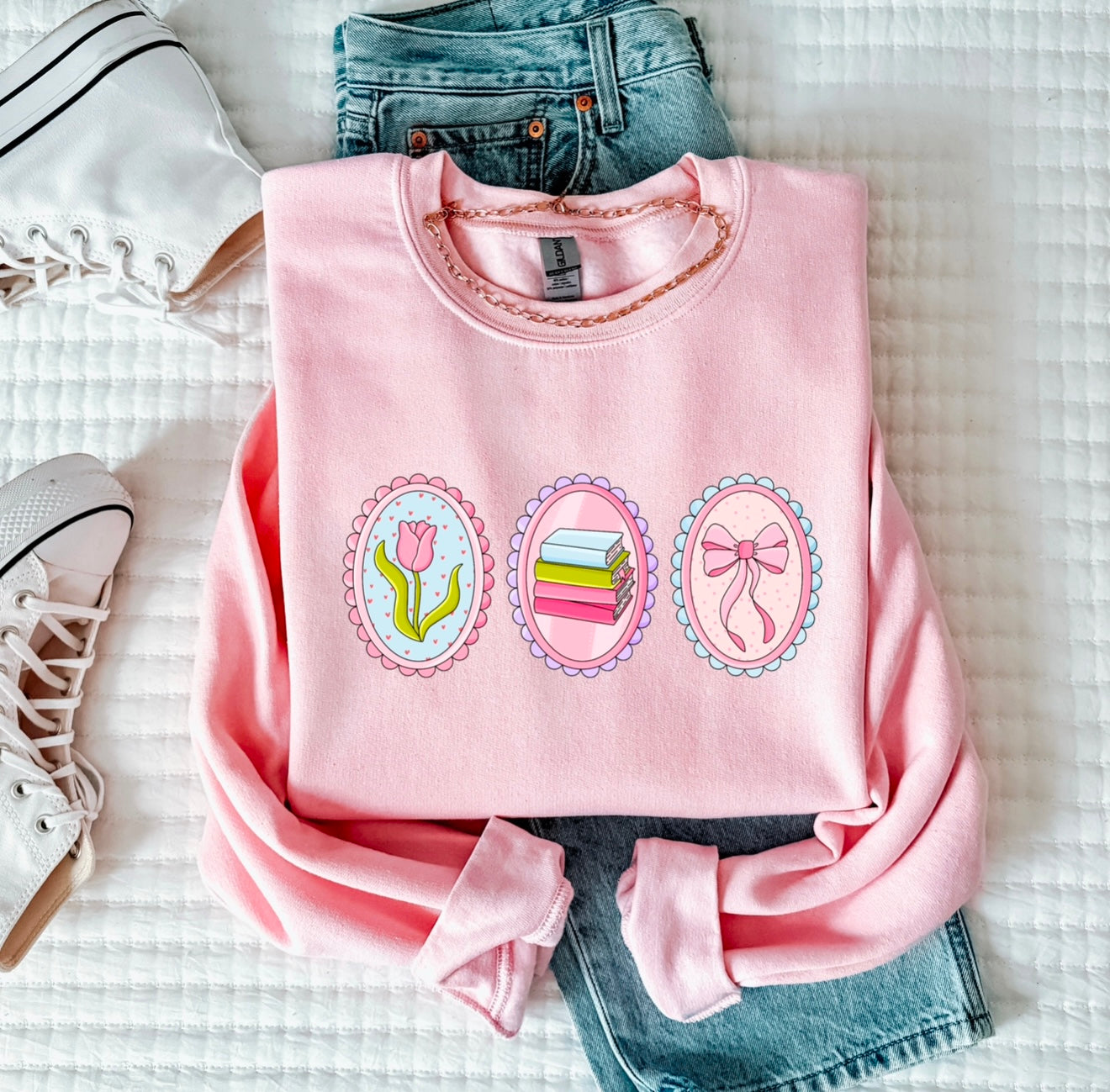 Bookish Soft Girl Sweatshirt // 3 weeks