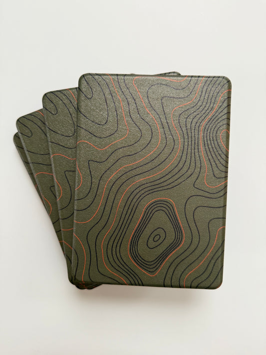 Moss Topographic Kindle Case