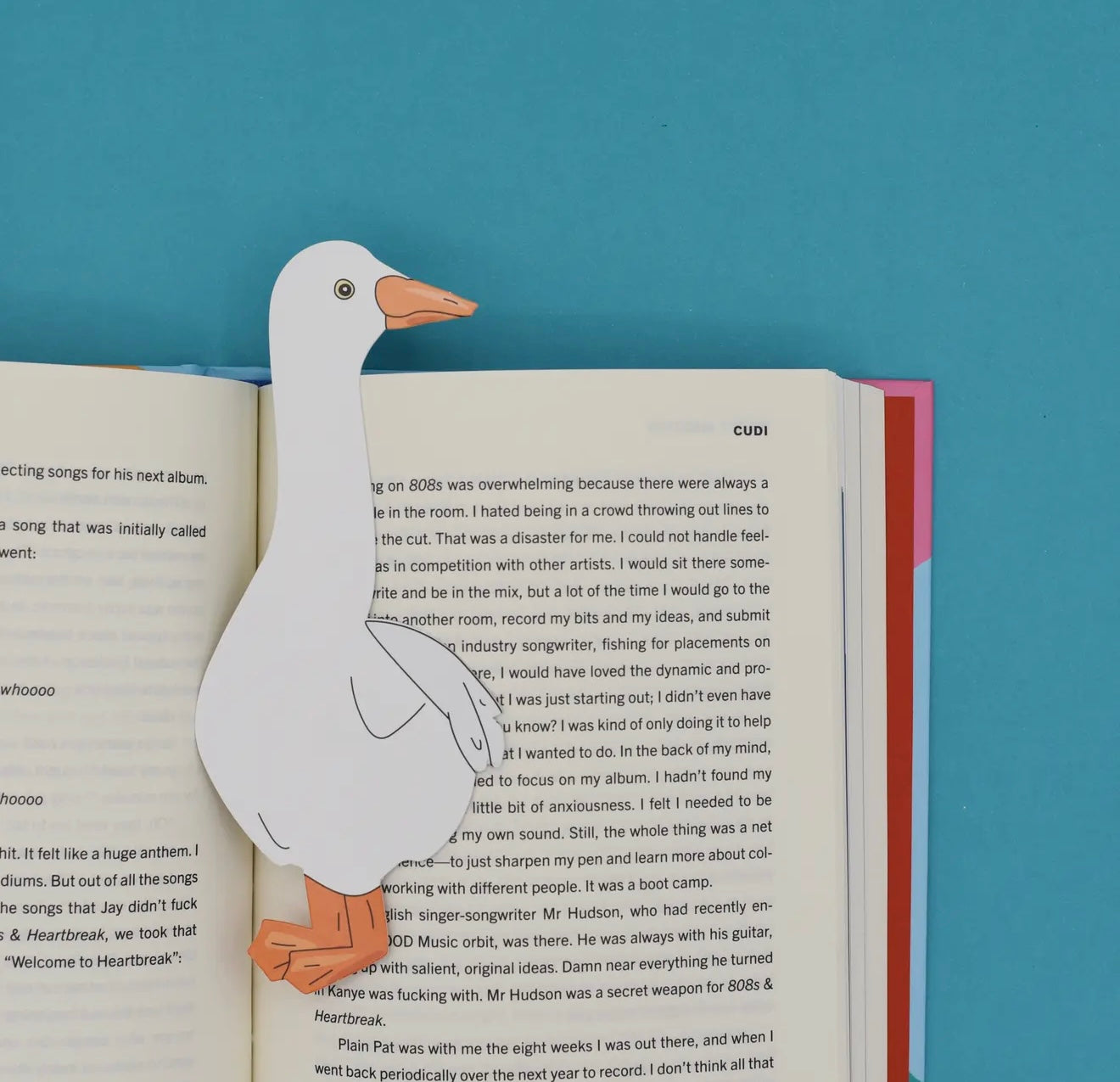 Die Cut Silly Goose Bookmark