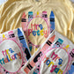 Custom Teacher Tee with Oval and Crayons