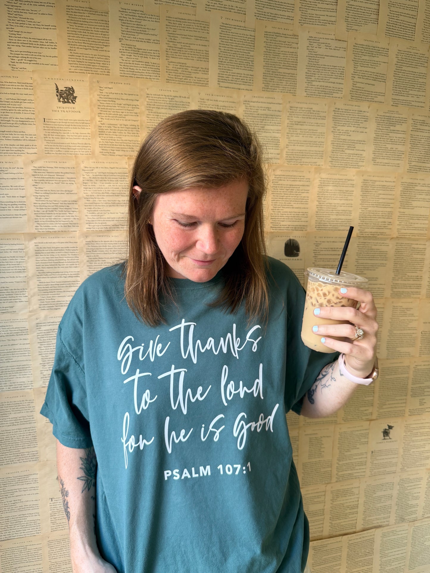 Give Thanks Psalm 107:1 // 3 weeks turnaround