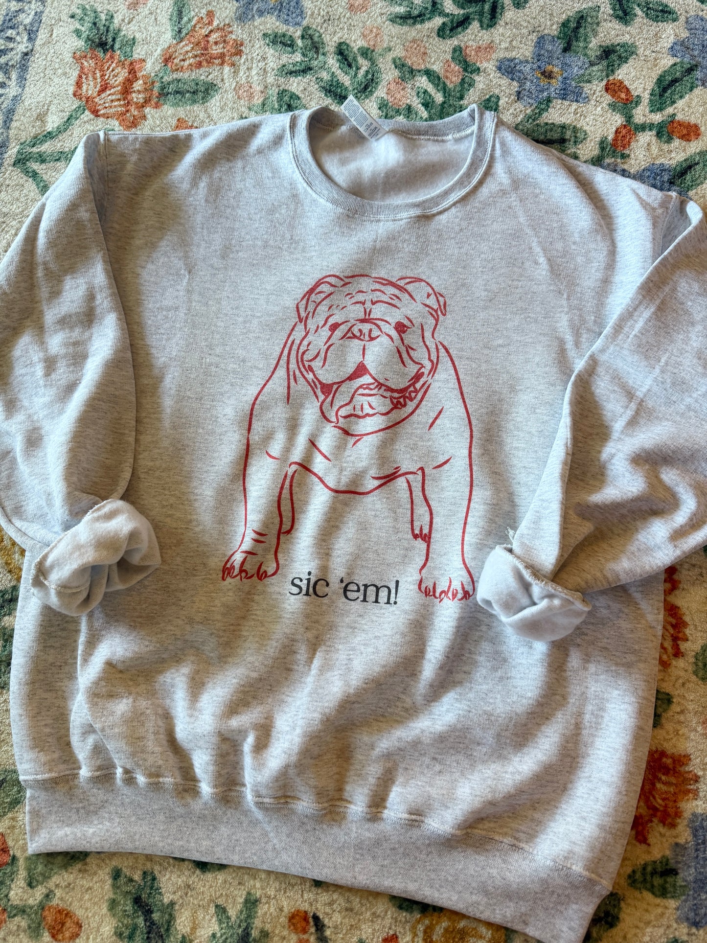 Sic ‘em Bulldog Sweatshirt // 3 weeks turnaround