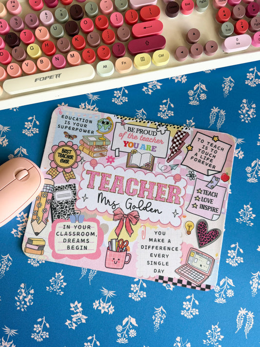 Custom Teacher Sticky Note Mousepad // 3 weeks turnaround