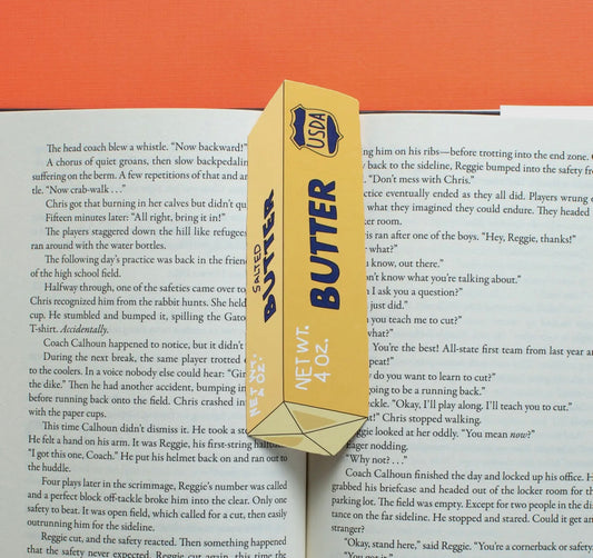 Die Cut Butter Bookmark