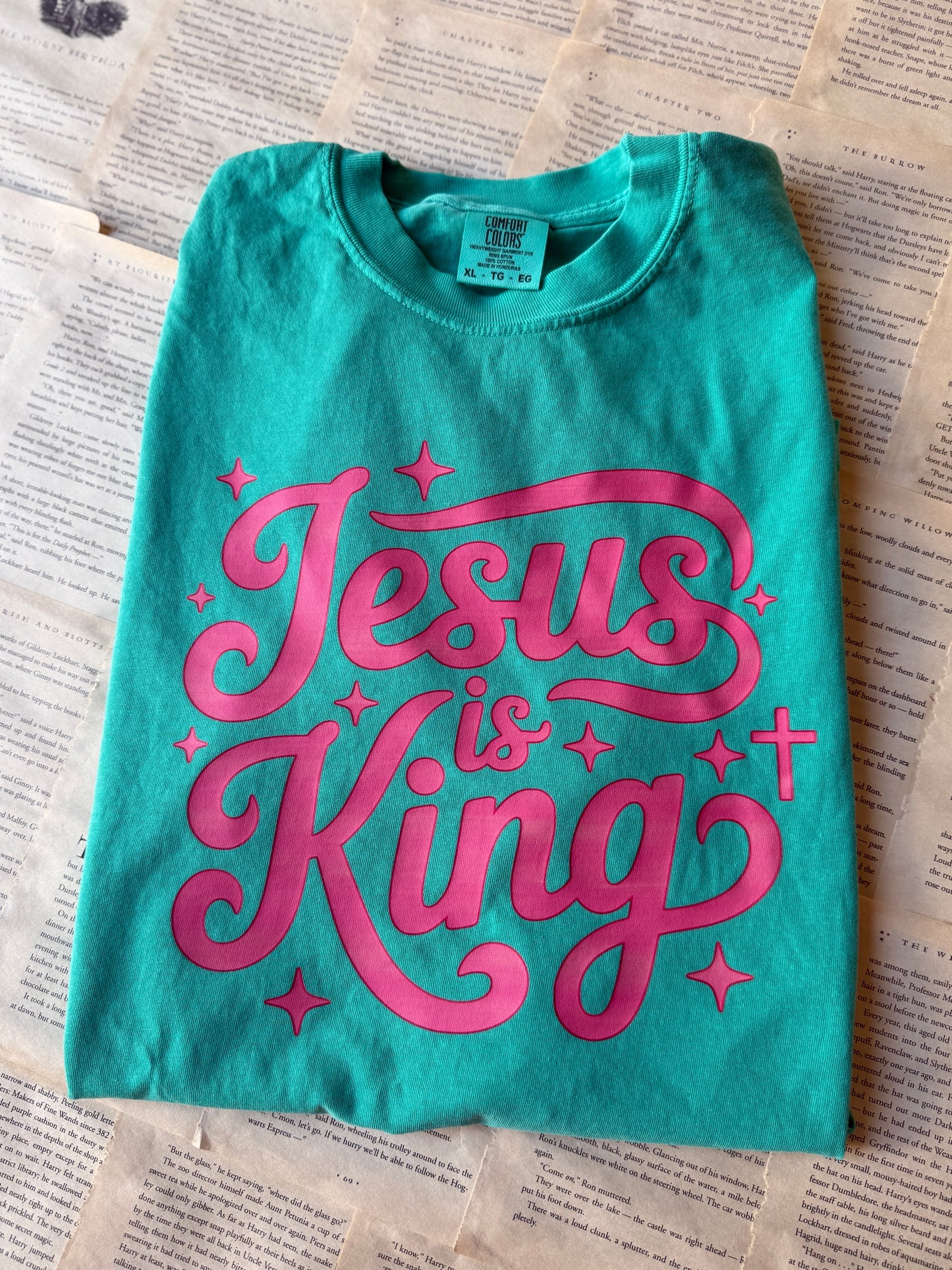 Jesus is King Pink/Green // 3 weeks turnaround