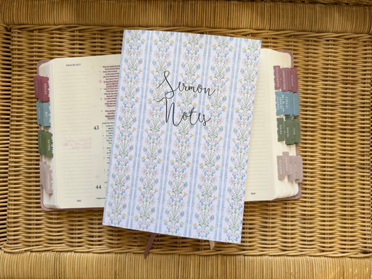 Striped Floral Sermon Notes