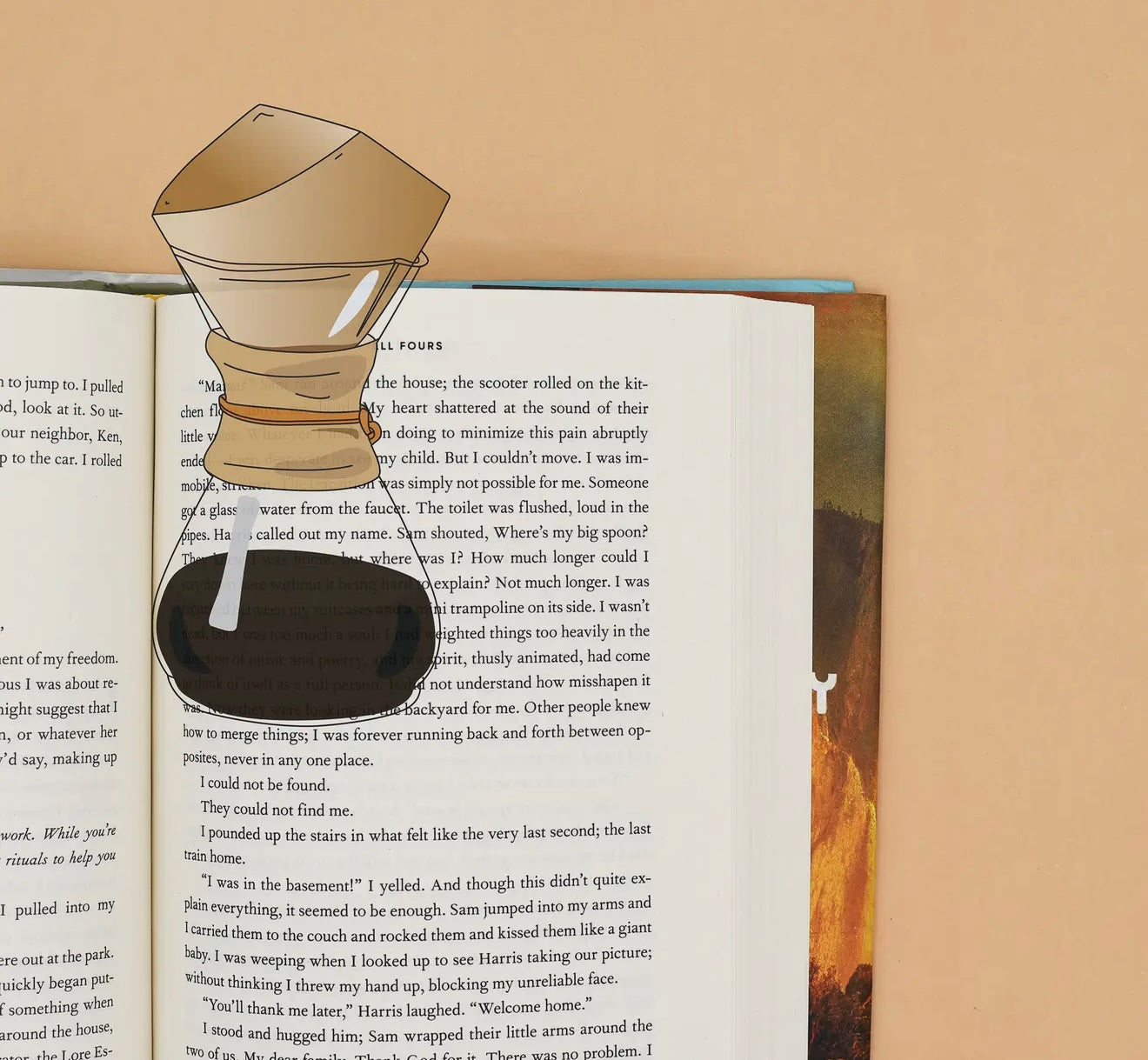 Die Cut Coffee Bookmark