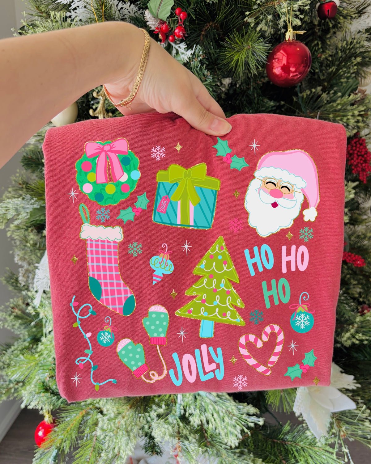 Christmas Collage Long Sleeve