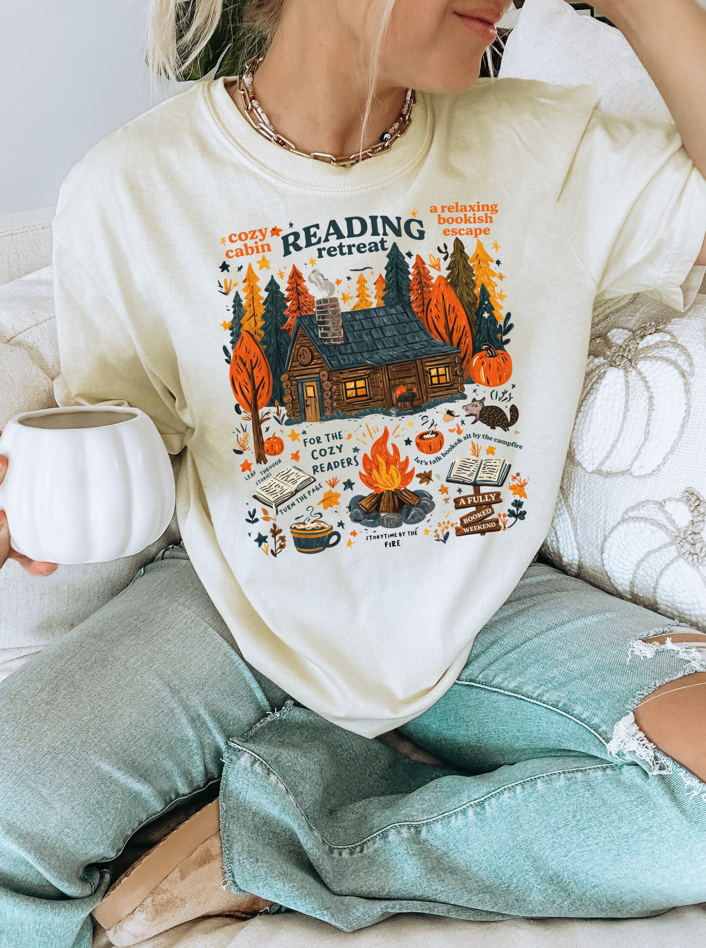 Reading Retreat Short Sleeve on Comfort Colors // 3 weeks turnaround