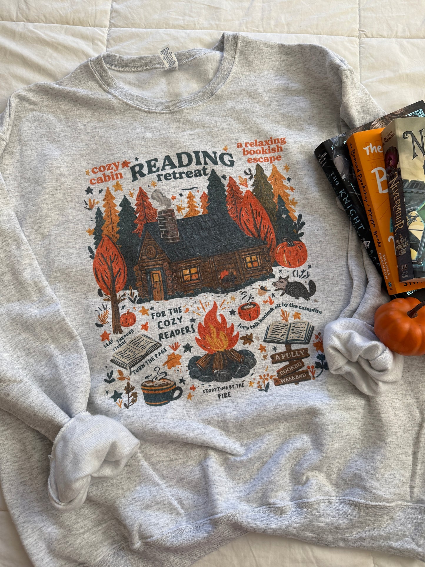 Reading Retreat Sweatshirt // 3 weeks