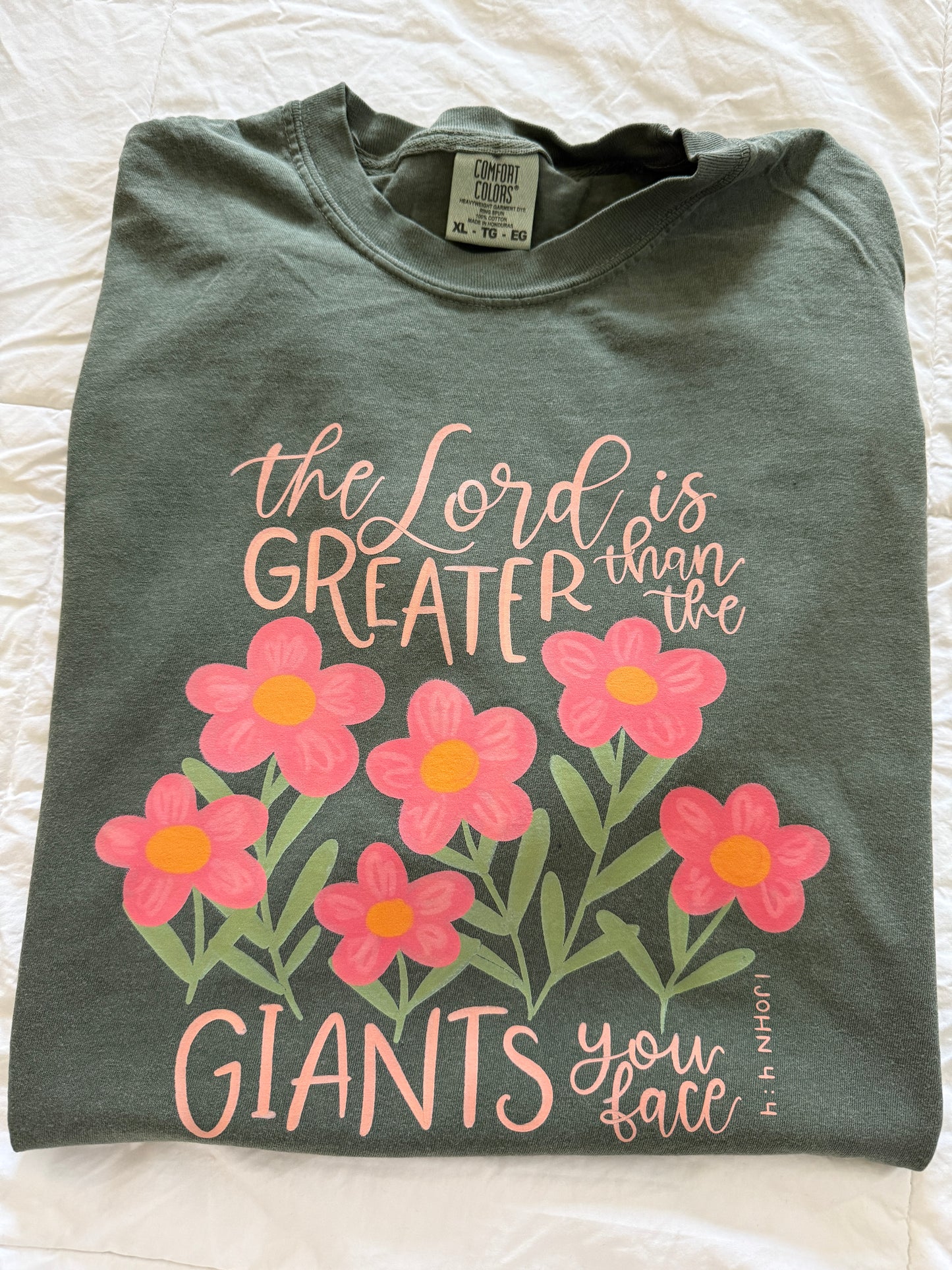 The Lord is greater than the giants you face // 3 weeks turnaround