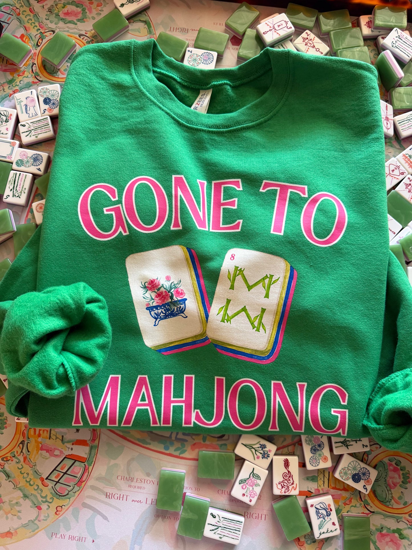 Gone to Mahjong Pullover // 3 weeks turnaround
