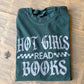 Hot Girls Read Books Emerald/White // 3 weeks turnaround