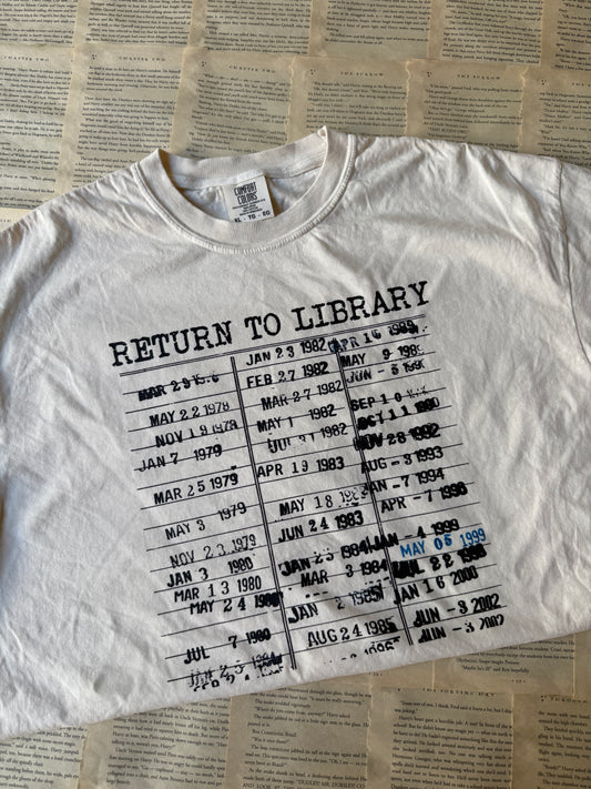 Return to Library // 3 weeks turnaround