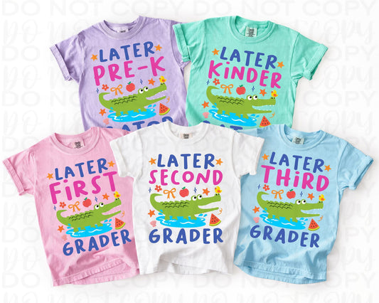 Later Gator End-of-School // 2 weeks TAT // Pre-K and K say “gator”