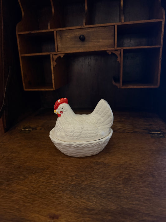 Ceramic Hen on Nest