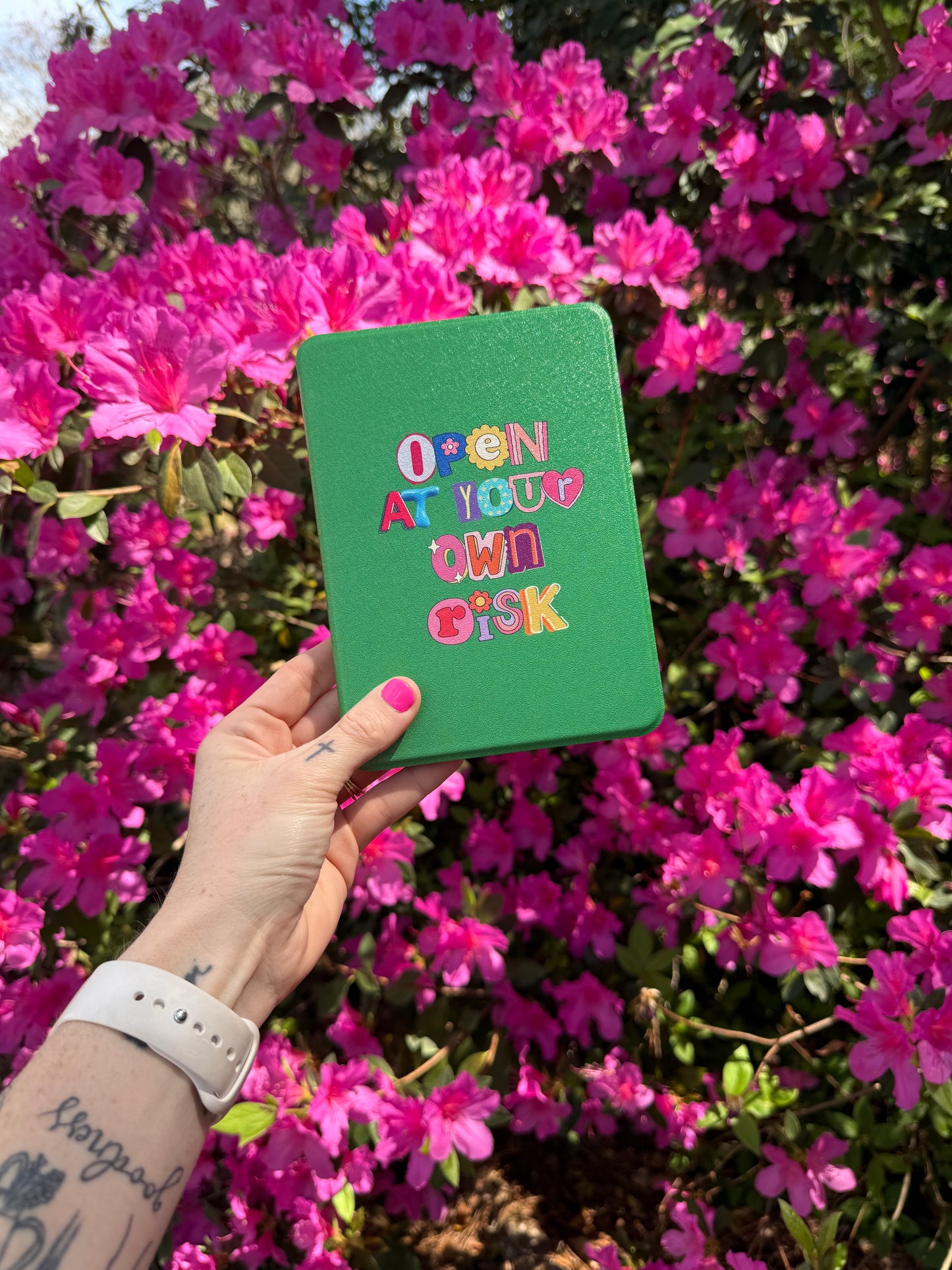 Risky Reads Green Kindle Case