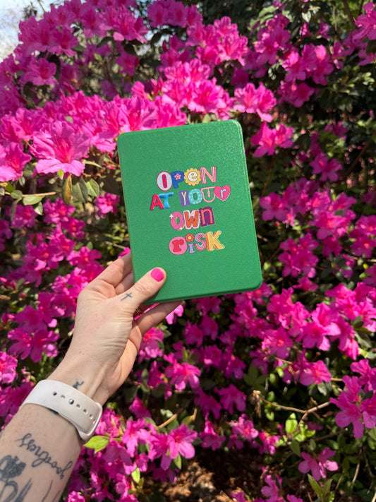 Risky Reads Green Kindle Case