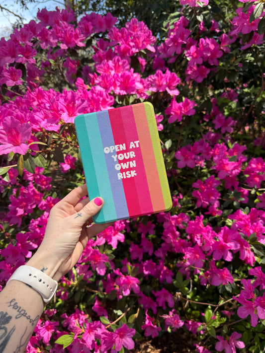 Risky Reads Stripe Kindle Case