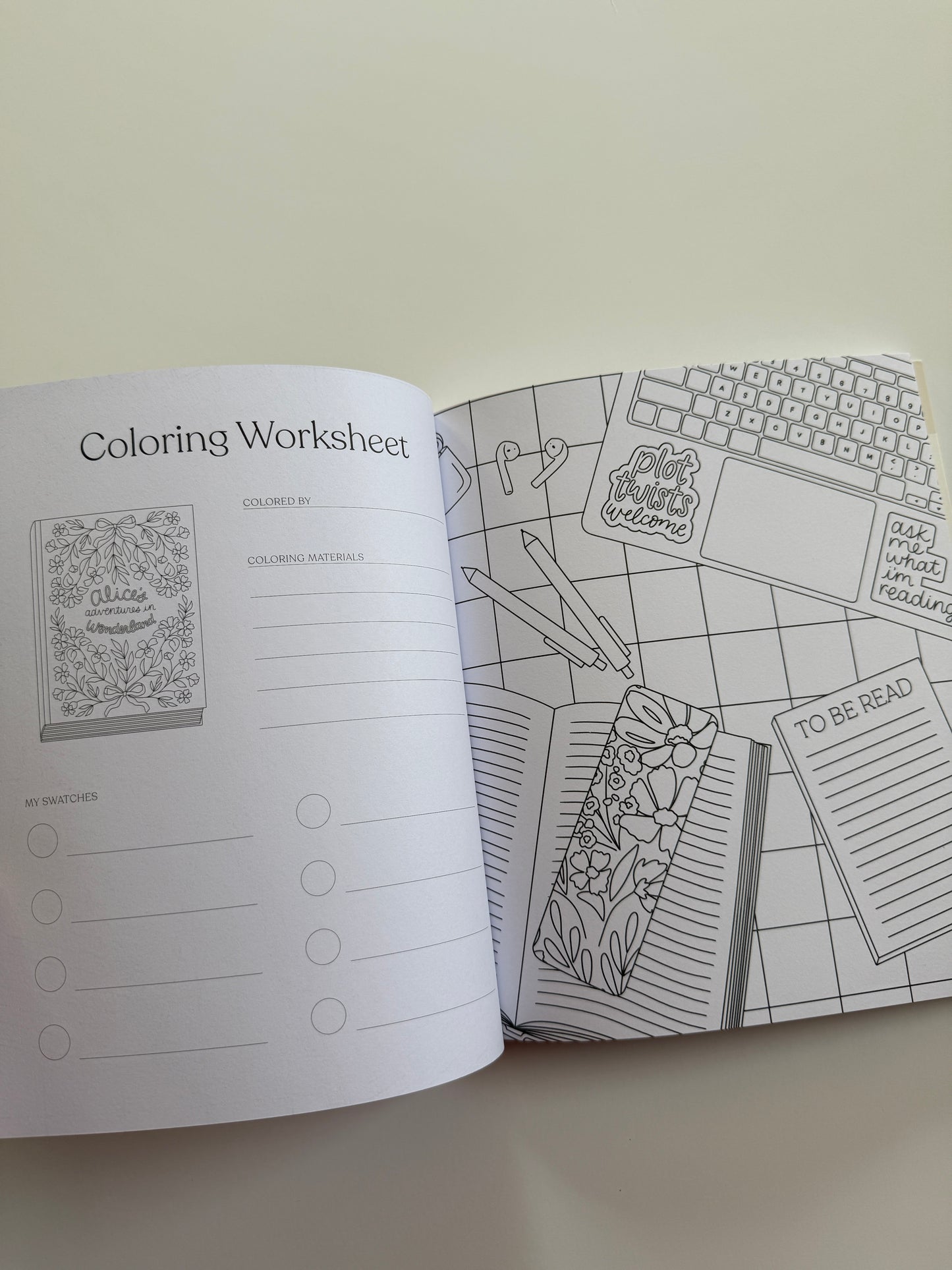 Bookish Coloring Book